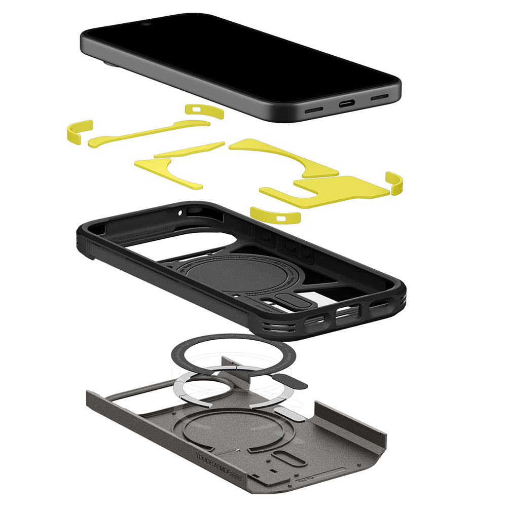 MagSafe puzdro pre Google Pixel 11, Spigen, Tough Armor, sivé ACS11855