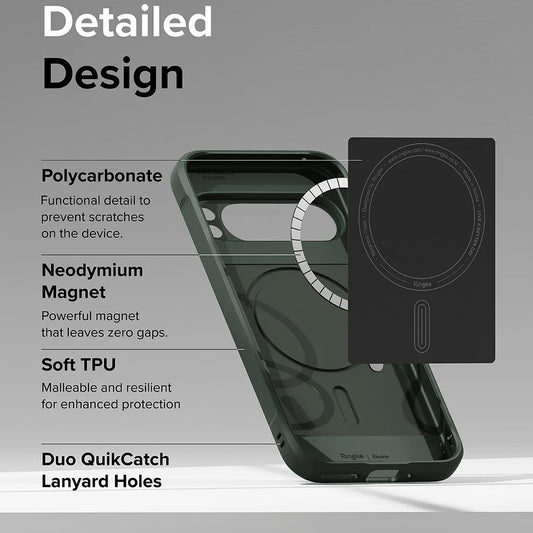 MagSafe puzdro pre Google Pixel 9 Pro, Ringke, Onyx, Tmavozelená