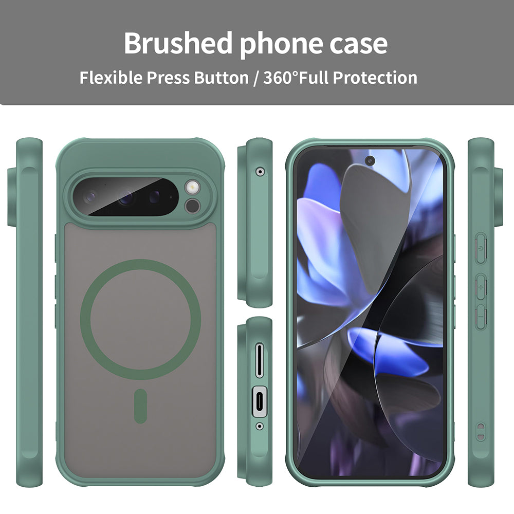 MagSafe puzdro pre Google Pixel 9 Pro, Techsuit, HaloFrost II, Zelené