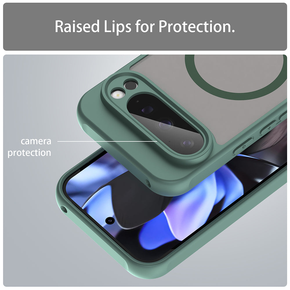 MagSafe puzdro pre Google Pixel 9 Pro, Techsuit, HaloFrost II, Zelené