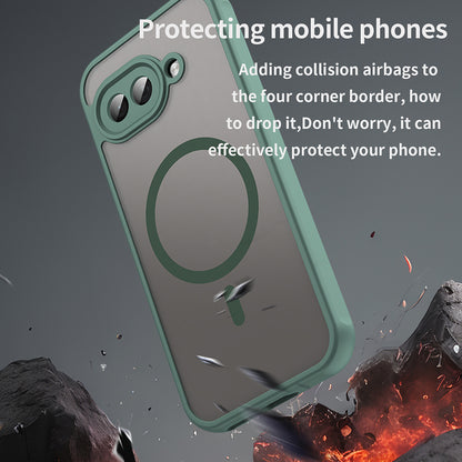 MagSafe puzdro pre Google Pixel 9a, Techsuit, HaloFrost II, Zelené