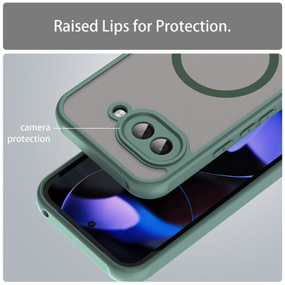 MagSafe puzdro pre Google Pixel 9a, Techsuit, HaloFrost II, Zelené