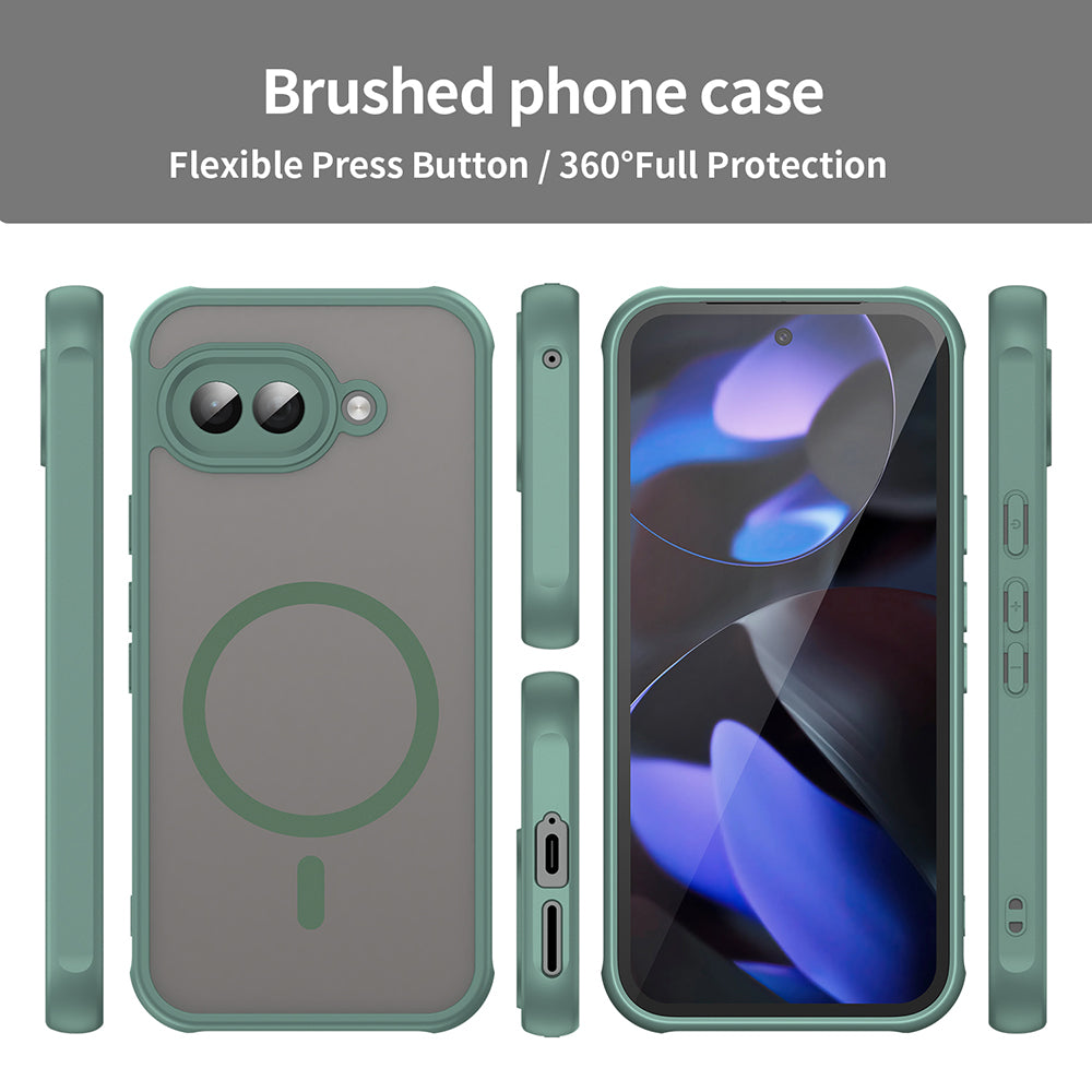 MagSafe puzdro pre Google Pixel 9a, Techsuit, HaloFrost II, Zelené