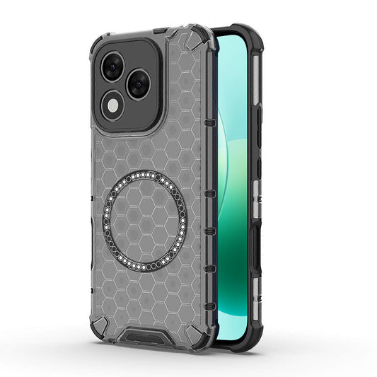 MagSafe puzdro pre Honor 400 Lite, Techsuit, HoneyComb Shield, čierne