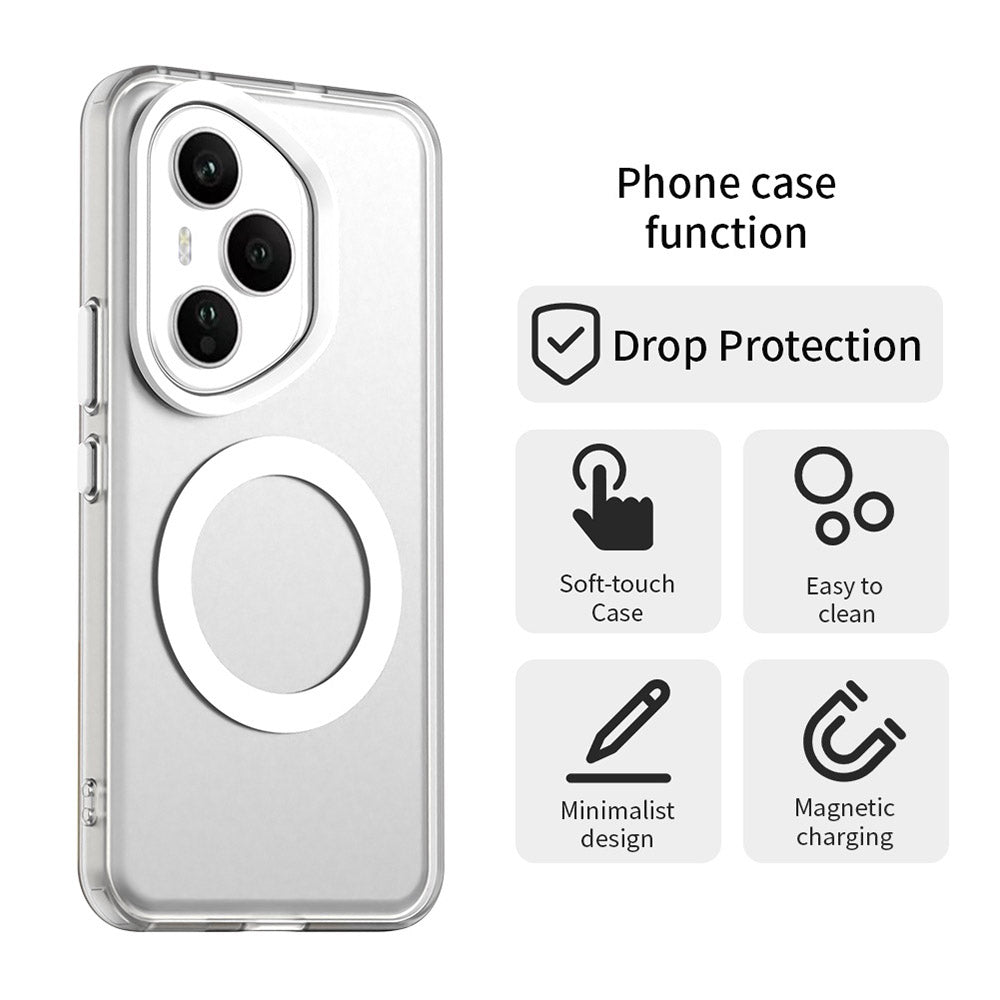 MagSafe puzdro pre Honor 400 Pro, Techsuit, CandyCase, biele
