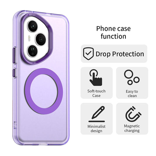 MagSafe puzdro pre Honor 400 Pro, Techsuit, CandyCase, fialové