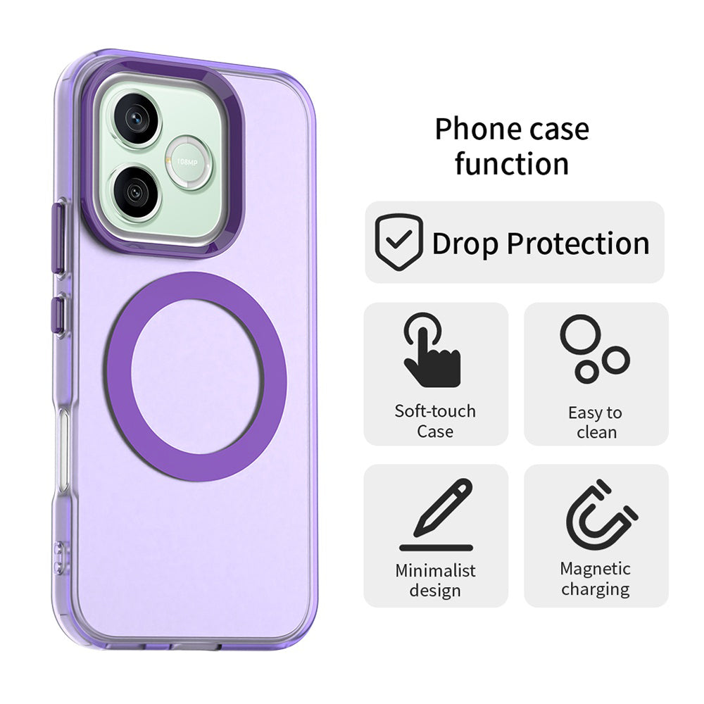MagSafe puzdro pre Honor 600 Lite, Techsuit, CandyCase, fialové