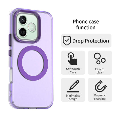 MagSafe puzdro pre Honor 600 Lite, Techsuit, CandyCase, fialové