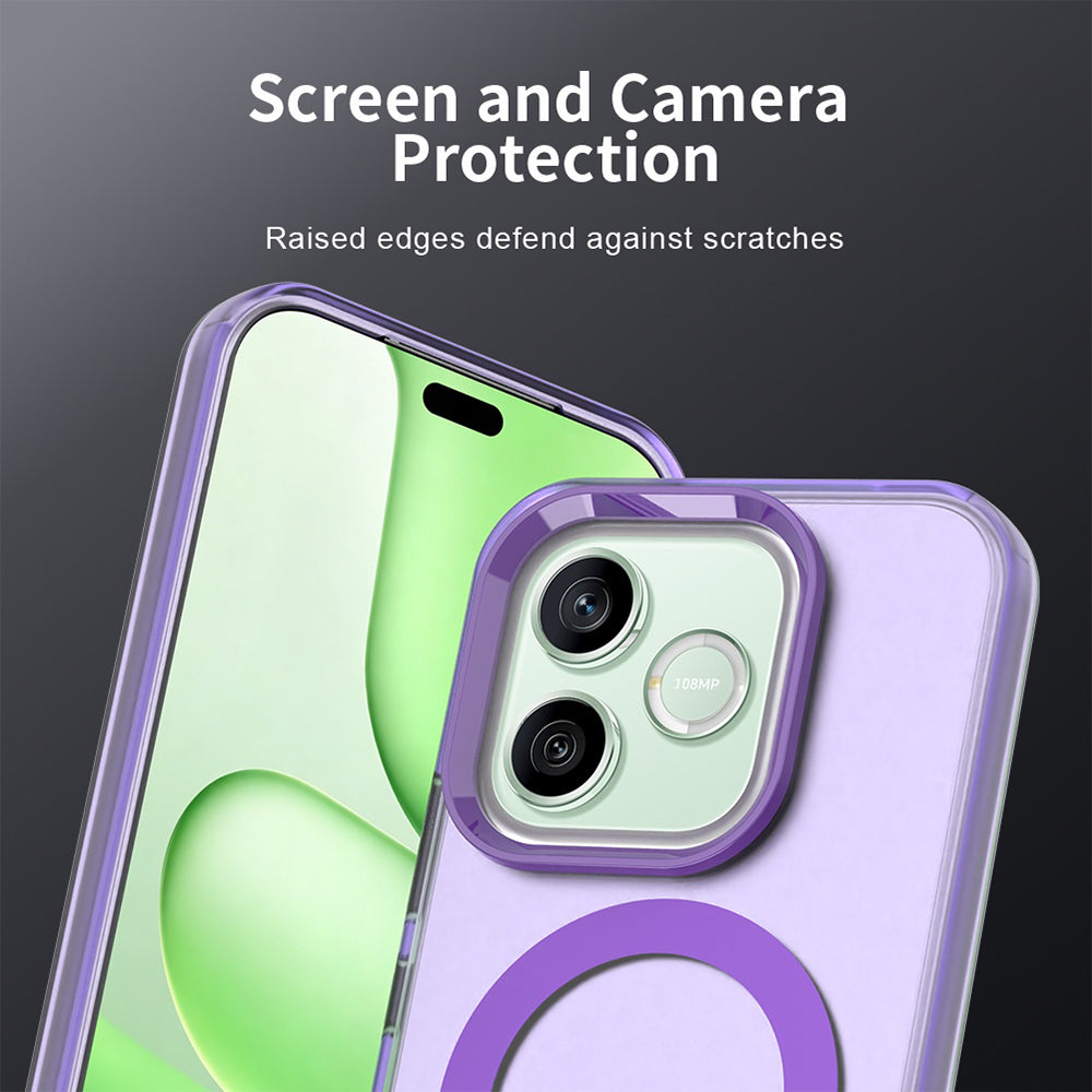 MagSafe puzdro pre Honor 600 Lite, Techsuit, CandyCase, fialové