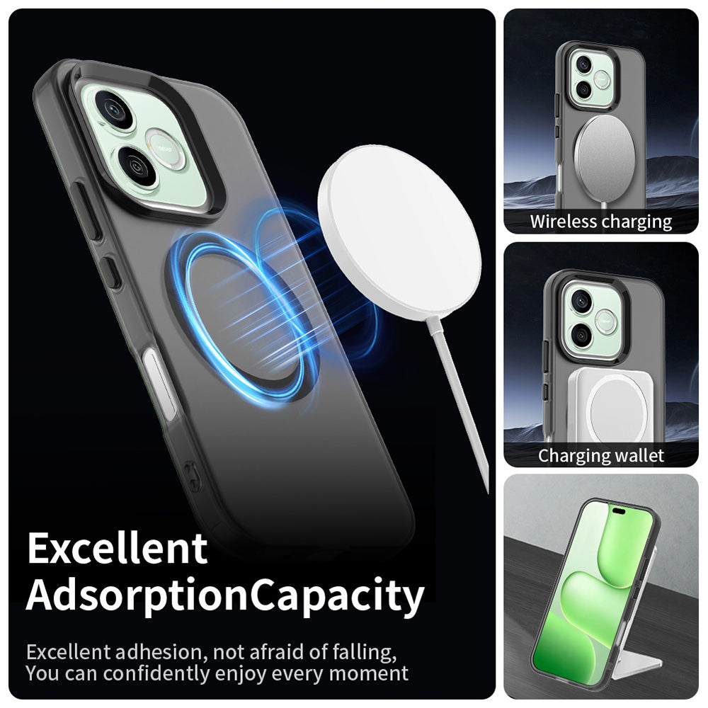 MagSafe puzdro pre Honor 600 Lite, Techsuit, CandyCase, Čierna