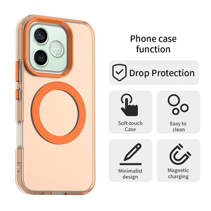 MagSafe puzdro pre Honor 600 Lite, Techsuit, CandyCase, Oranžové