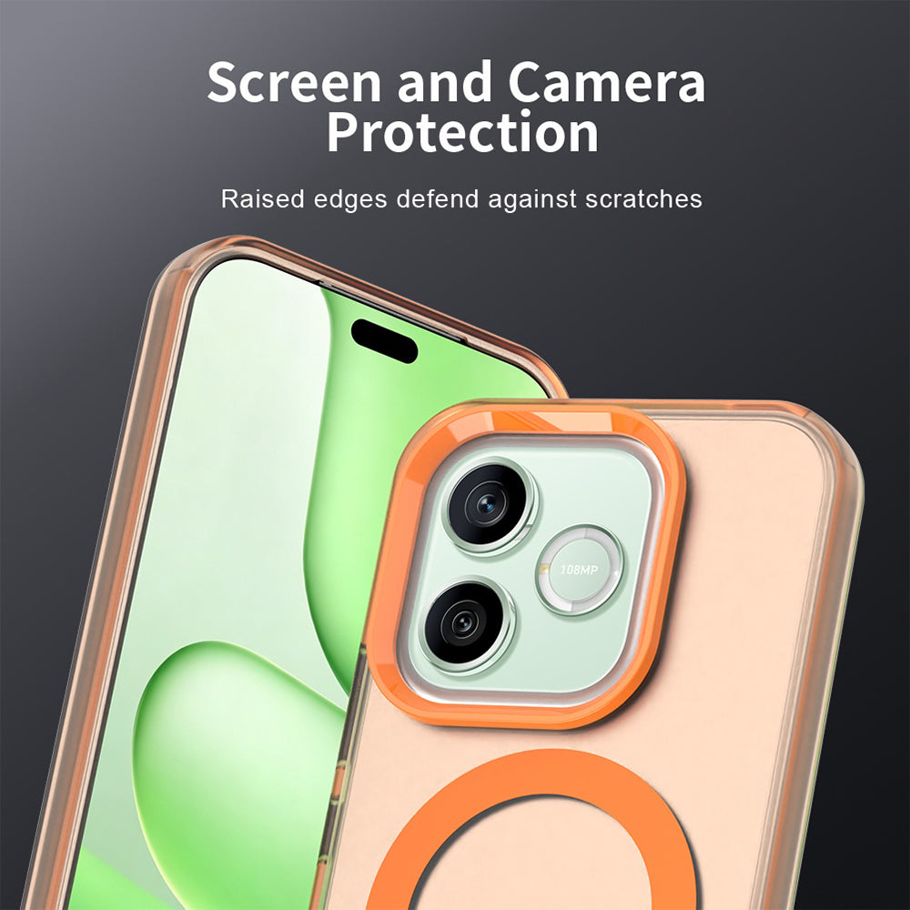 MagSafe puzdro pre Honor 600 Lite, Techsuit, CandyCase, Oranžové