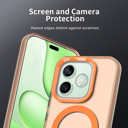 MagSafe puzdro pre Honor 600 Lite, Techsuit, CandyCase, Oranžové