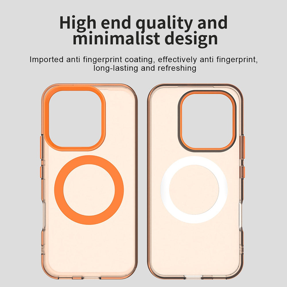 MagSafe puzdro pre Honor 600 Lite, Techsuit, CandyCase, Oranžové