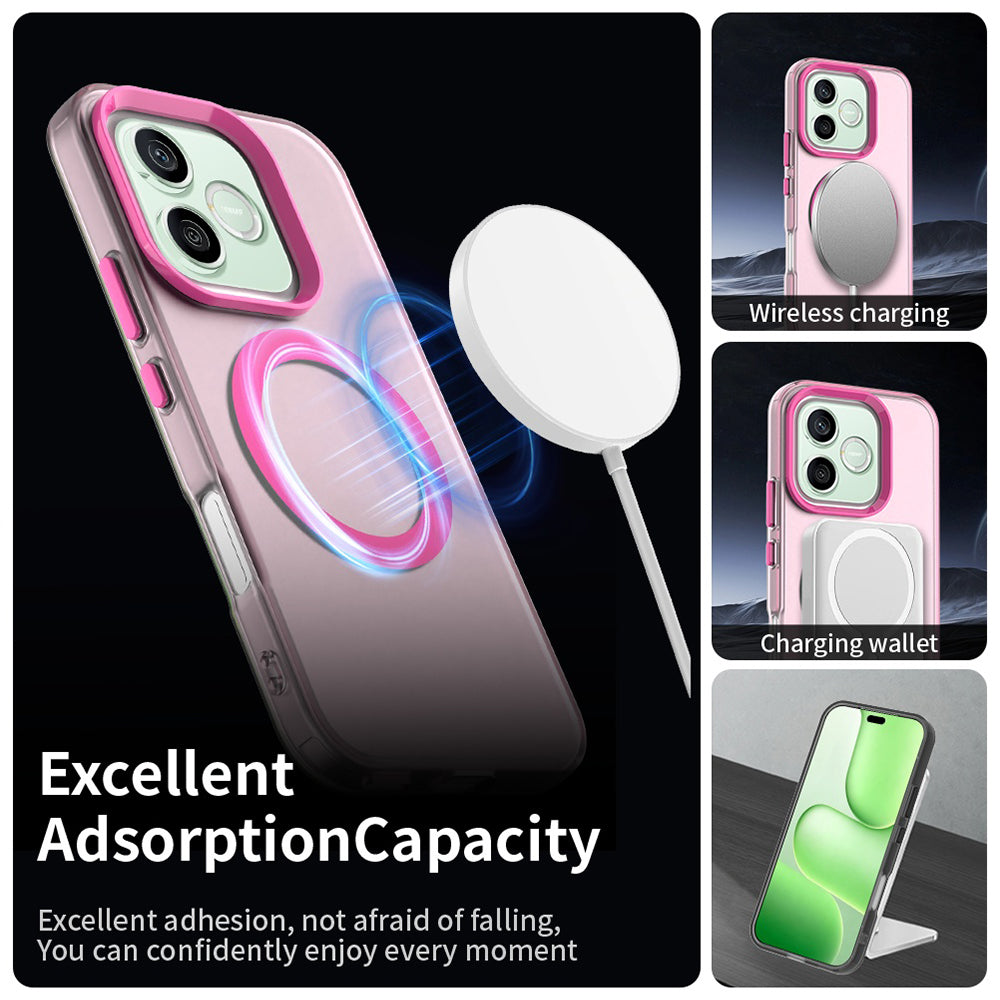 MagSafe puzdro pre Honor 600 Lite, Techsuit, CandyCase, Ružové