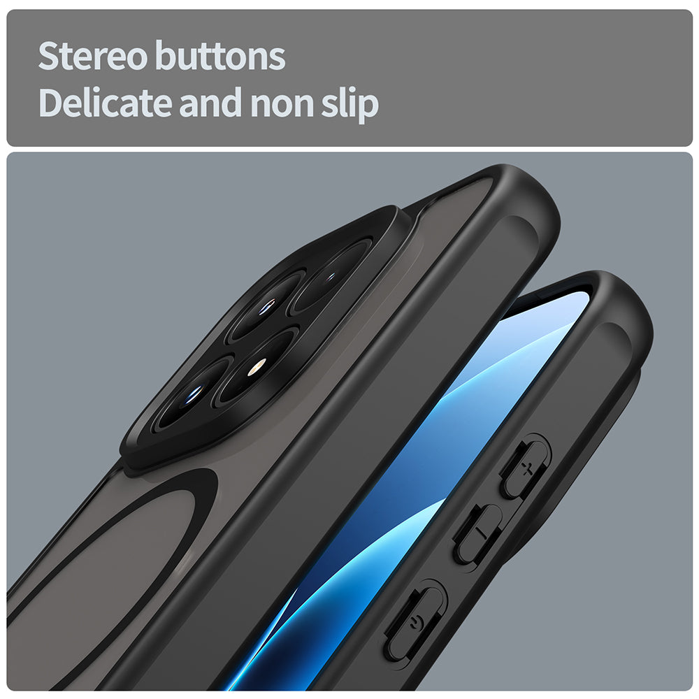 Puzdro MagSafe pre Honor 600 Lite, Techsuit, HaloFrost II, Čierne