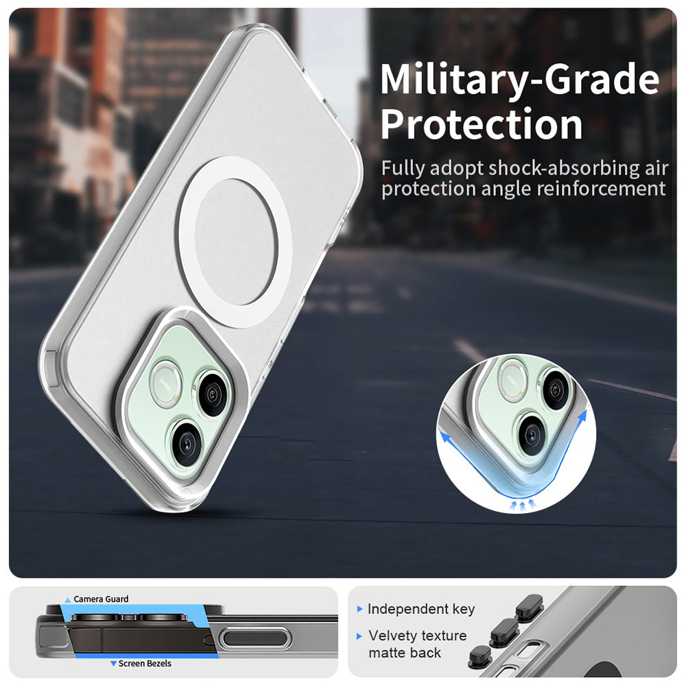 MagSafe puzdro pre Honor 600 Pro / 600, Techsuit, CandyCase, Biele