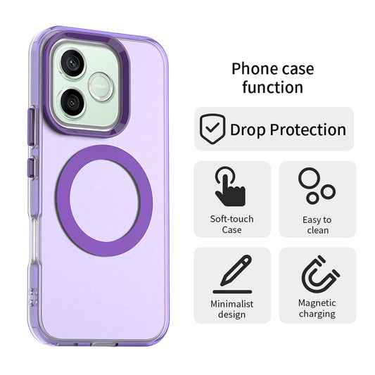MagSafe puzdro pre Honor 600 Pro / 600, Techsuit, CandyCase, fialové
