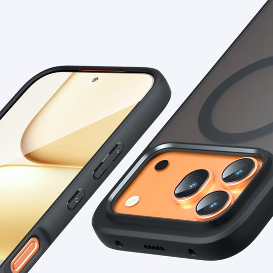 MagSafe puzdro pre Honor 600 Pro / 600, Techsuit, PureFrost, Čierna saténová