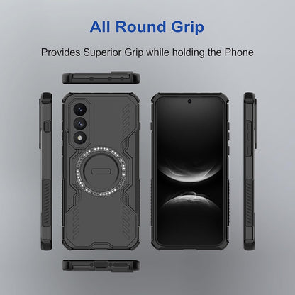 MagSafe Case for Honor 600 Pro, Techsuit, ArmorMag, Blue