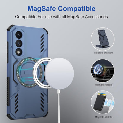 MagSafe puzdro pre Honor 600 Pro, Techsuit, ArmorMag, čierne