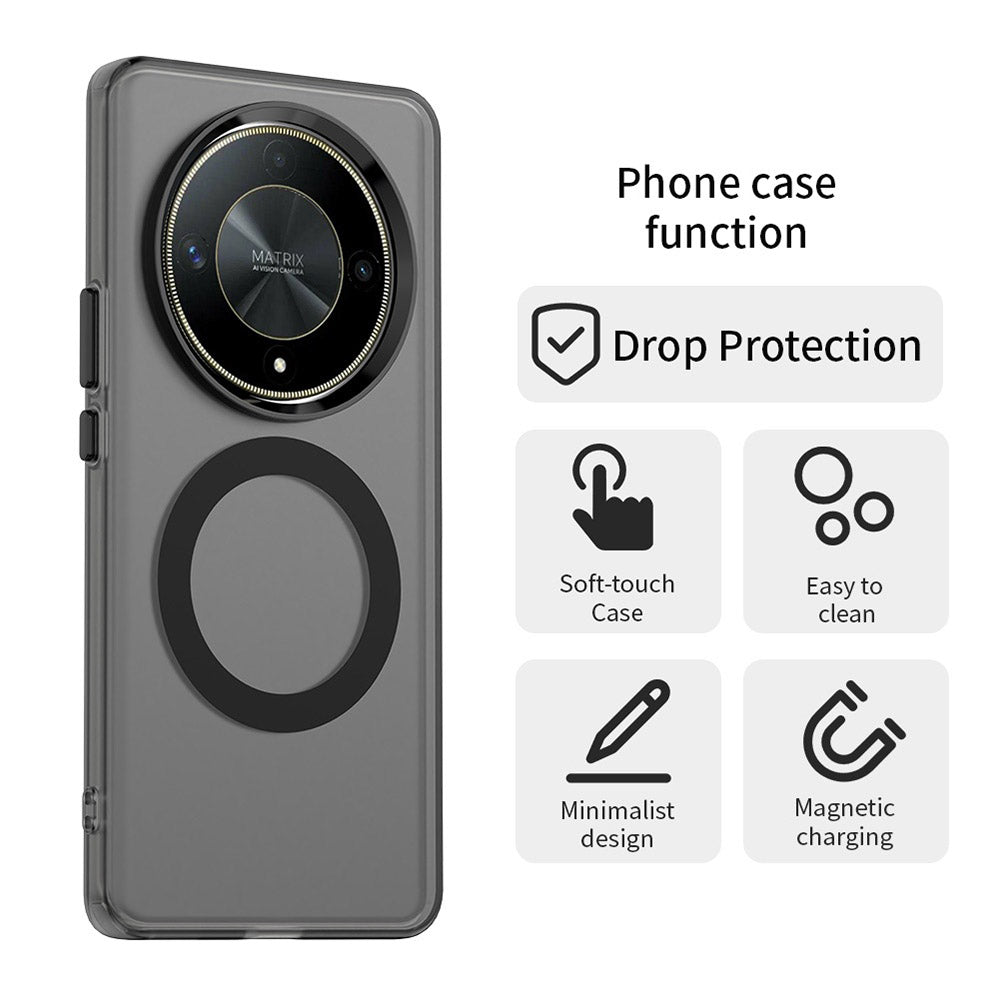 MagSafe puzdro pre Honor Magic6 Lite, Techsuit, CandyCase, čierne