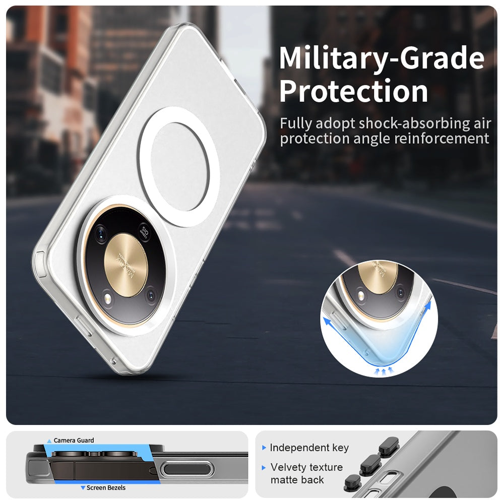 Puzdro MagSafe pre Honor Magic8 Lite, Techsuit, CandyCase, Biela