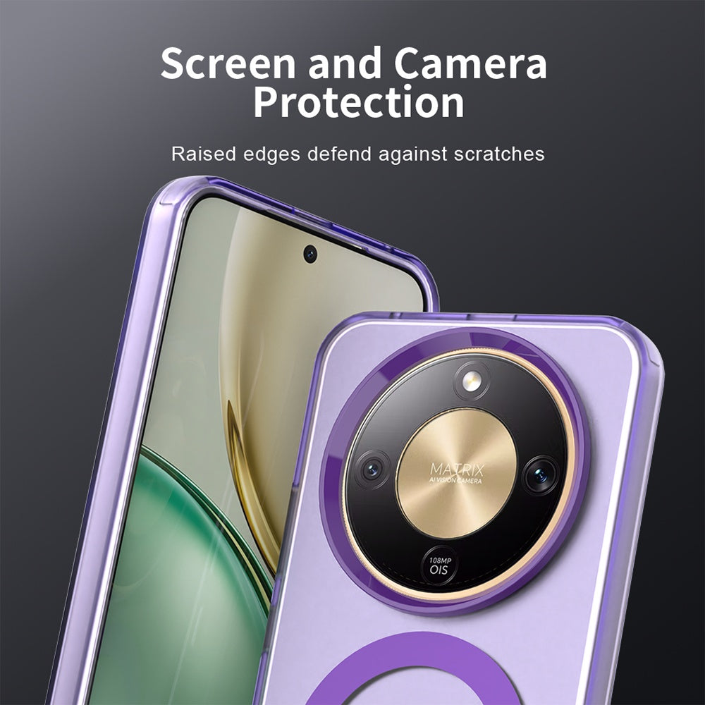 Puzdro MagSafe pre Honor Magic8 Lite, Techsuit, CandyCase, Fialové