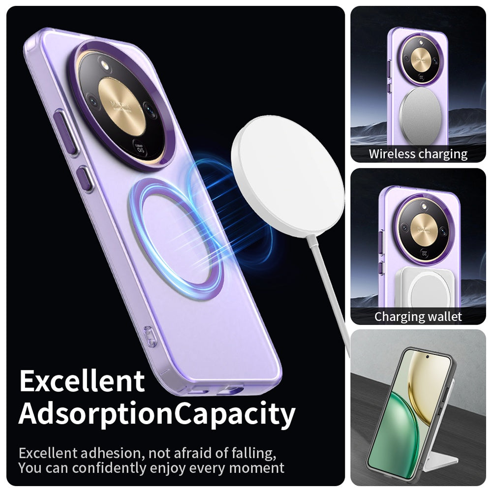 Puzdro MagSafe pre Honor Magic8 Lite, Techsuit, CandyCase, Fialové