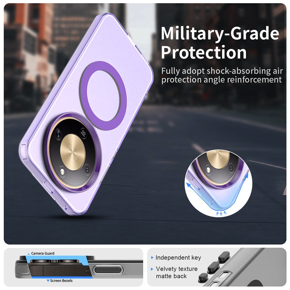 Puzdro MagSafe pre Honor Magic8 Lite, Techsuit, CandyCase, Fialové