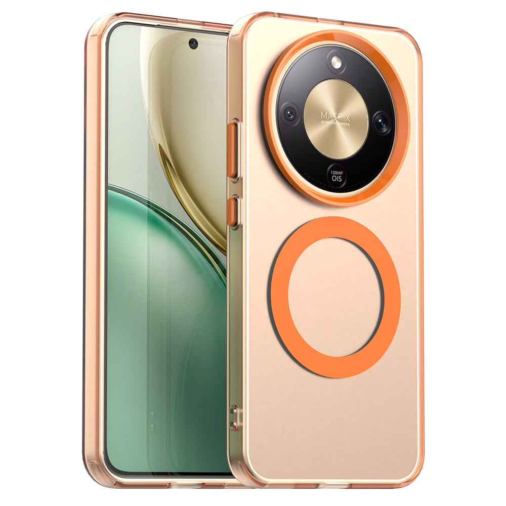 Puzdro MagSafe pre Honor Magic8 Lite, Techsuit, CandyCase, Oranžové