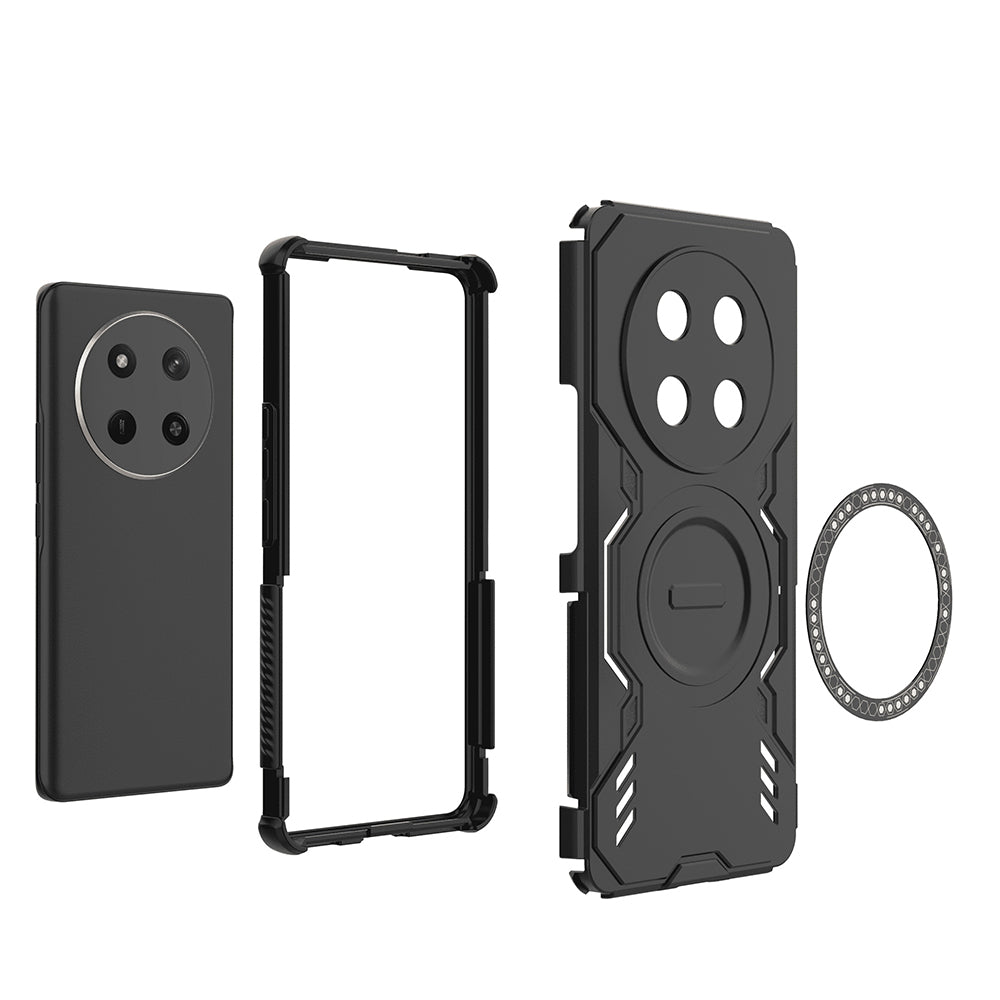 MagSafe Case for Honor X9c / Magic7 Lite, Techsuit, ArmorMag, Black