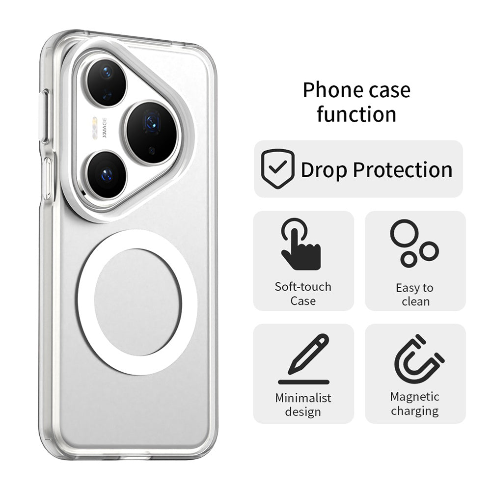 MagSafe puzdro pre Huawei Pura 80 Pro, Techsuit, CandyCase, Biele