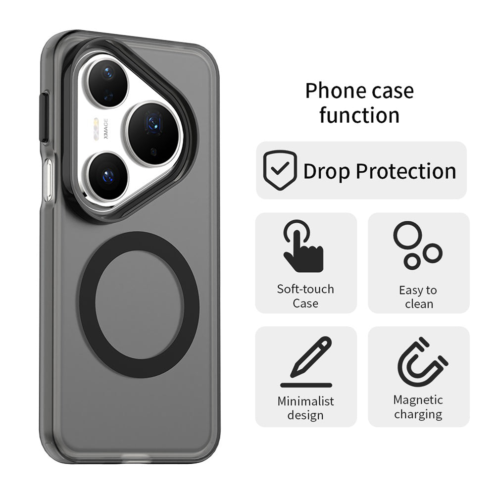 MagSafe puzdro pre Huawei Pura 80 Pro, Techsuit, CandyCase, čierne
