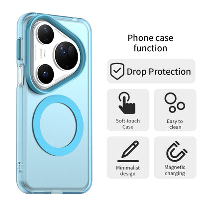 MagSafe puzdro pre Huawei Pura 80 Ultra, Techsuit, CandyCase, modré