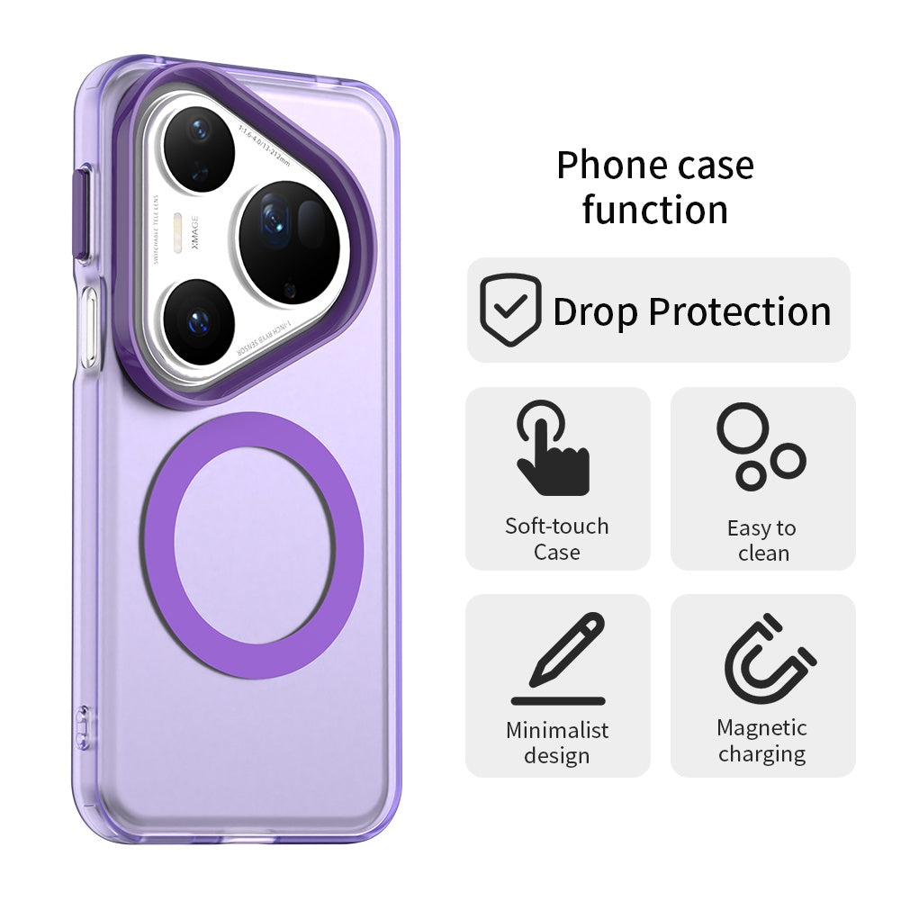 MagSafe puzdro pre Huawei Pura 80 Ultra, Techsuit, CandyCase, Fialová