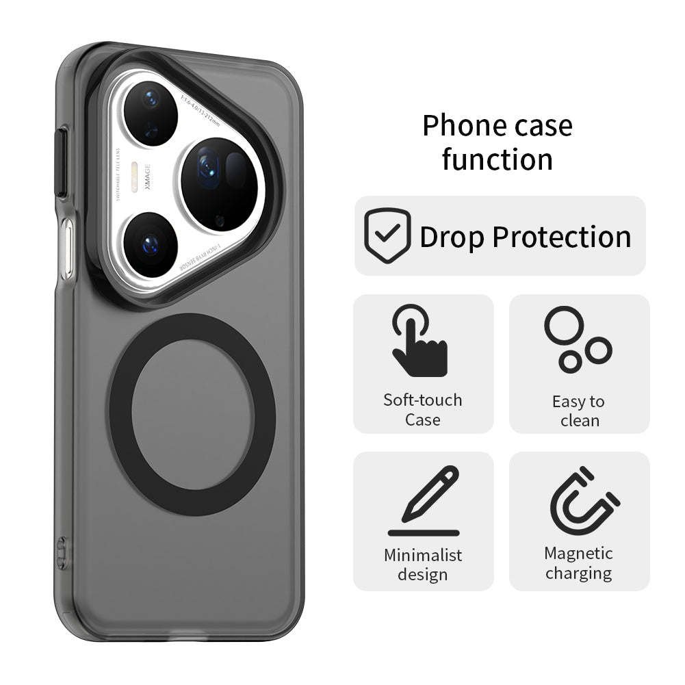 MagSafe puzdro pre Huawei Pura 80 Ultra, Techsuit, CandyCase, Čierna