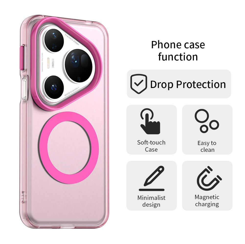 MagSafe puzdro pre Huawei Pura 80 Ultra, Techsuit, CandyCase, Ružové