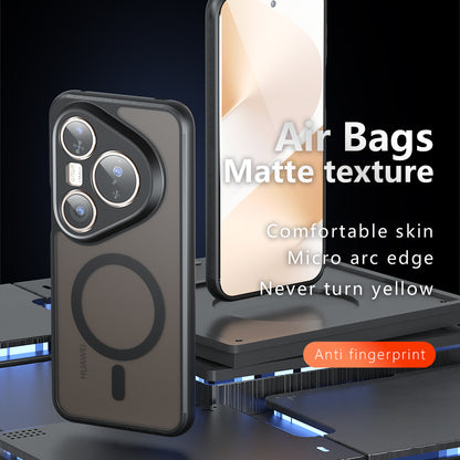 MagSafe puzdro pre Huawei Pura 80 Ultra, Techsuit, PureFrost, Čierna saténová