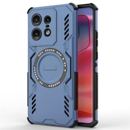 MagSafe Case for Motorola Edge 50 Pro, Techsuit, ArmorMag, Blue