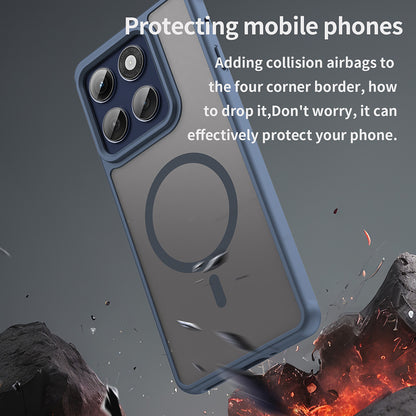 MagSafe puzdro pre Motorola Edge 60 Pro, Techsuit, HaloFrost II (veľký otvor na objektív), námornícka modrá
