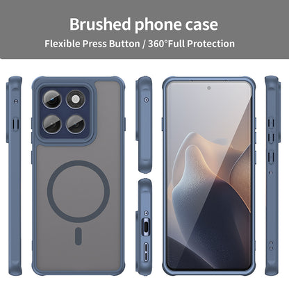 MagSafe puzdro pre Motorola Edge 60 Pro, Techsuit, HaloFrost II (veľký otvor na objektív), námornícka modrá