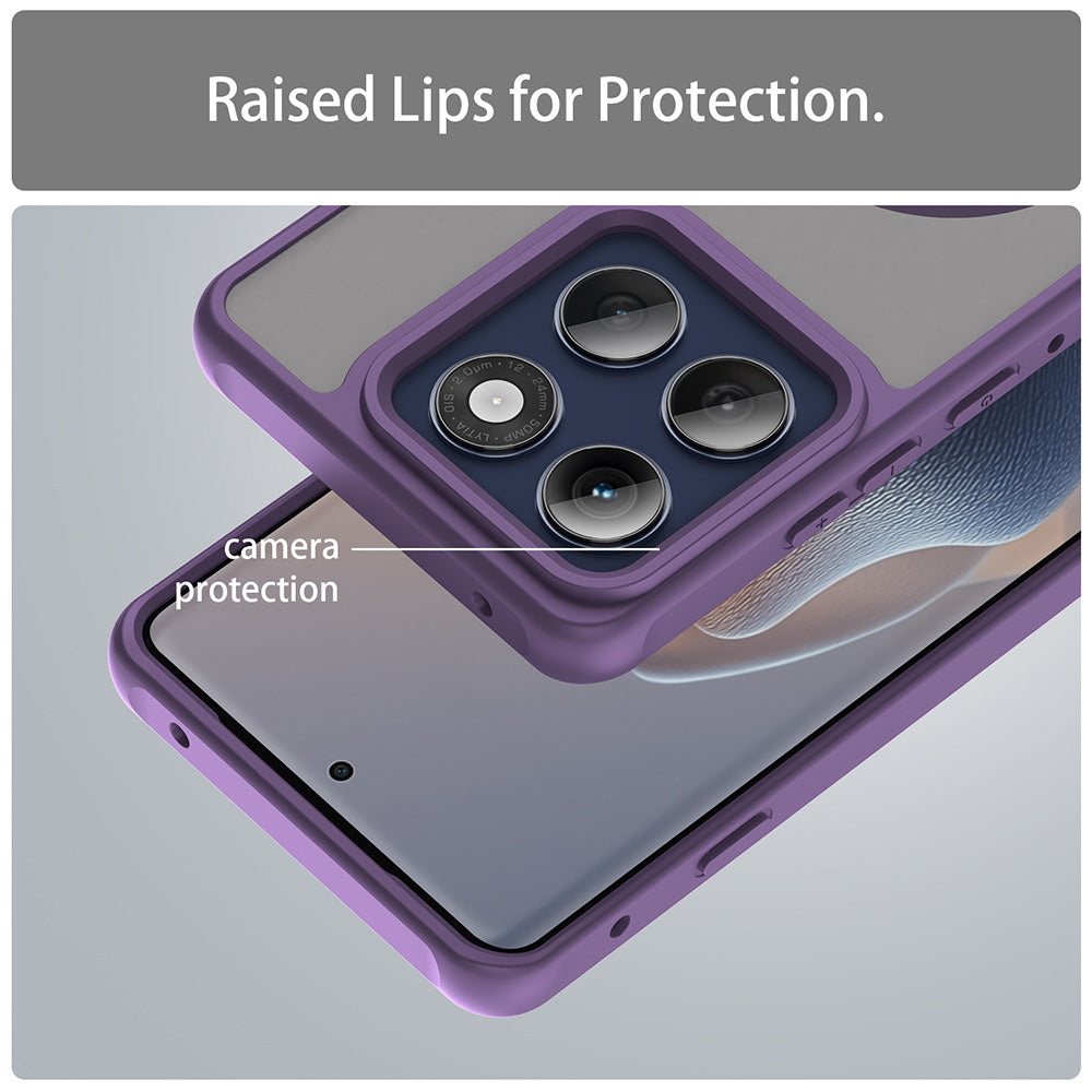 MagSafe puzdro pre Motorola Edge 60 Pro, Techsuit, HaloFrost II (Veľký otvor na objektív), Fialové