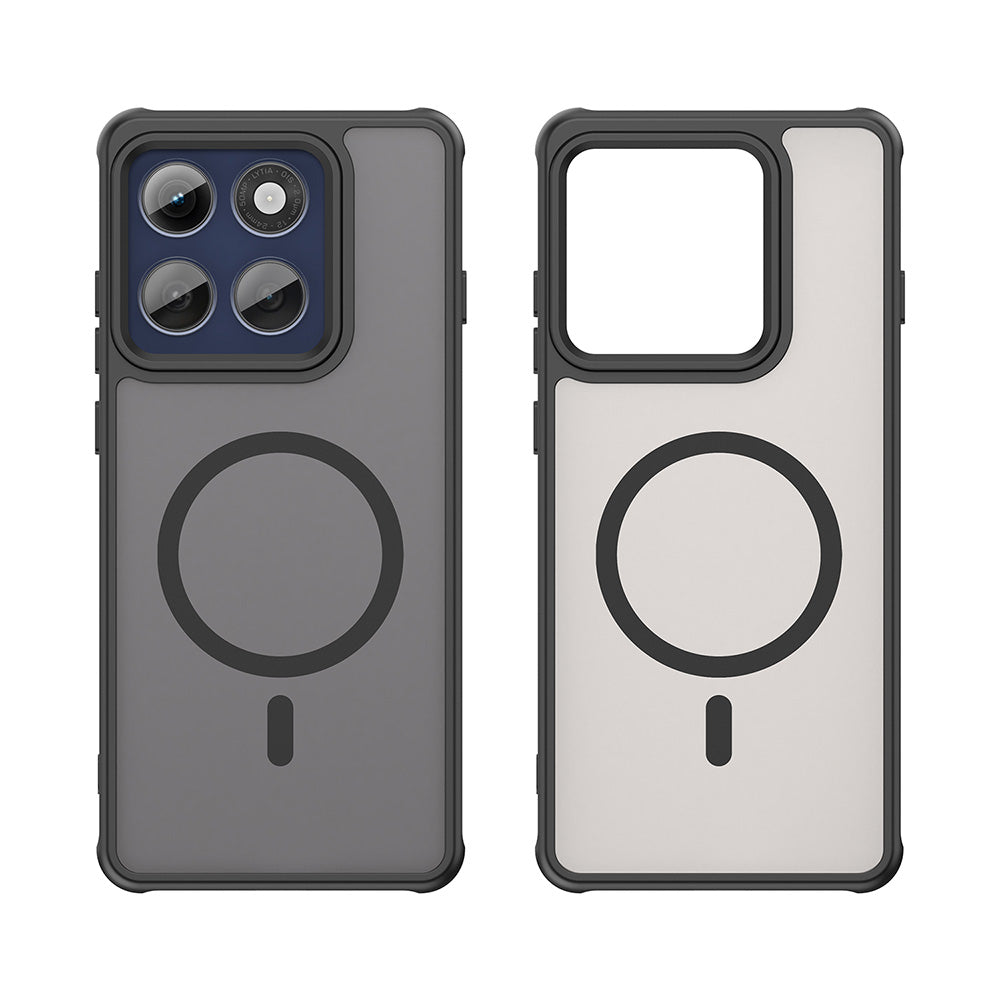 MagSafe puzdro pre Motorola Edge 60 Pro, Techsuit, HaloFrost II (veľký otvor na objektív), čierne