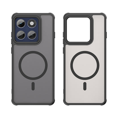 MagSafe puzdro pre Motorola Edge 60 Pro, Techsuit, HaloFrost II (veľký otvor na objektív), čierne