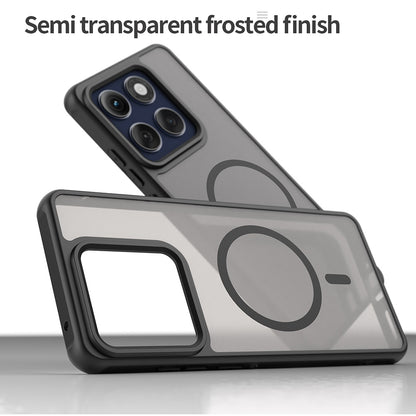 MagSafe puzdro pre Motorola Edge 60 Pro, Techsuit, HaloFrost II (veľký otvor na objektív), čierne