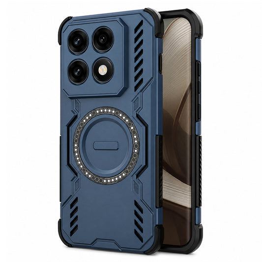 MagSafe Case for Motorola Edge 70 Pro, Techsuit, ArmorMag, Blue