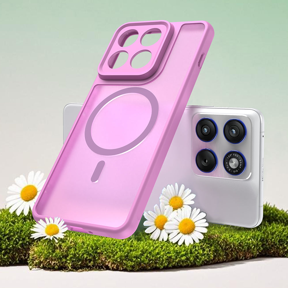 Puzdro MagSafe pre Motorola Edge 70, Techsuit, HaloFrost II, Ružová