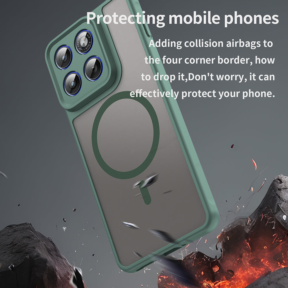 MagSafe Case for Motorola Edge 70, Techsuit, HaloFrost II, Green