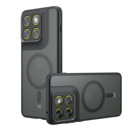 Puzdro MagSafe pre Motorola Edge 70, Techsuit, PureFrost, Saténová Čierna